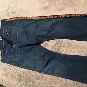 Men's Guess jeans - customized skull trim 33 x 29